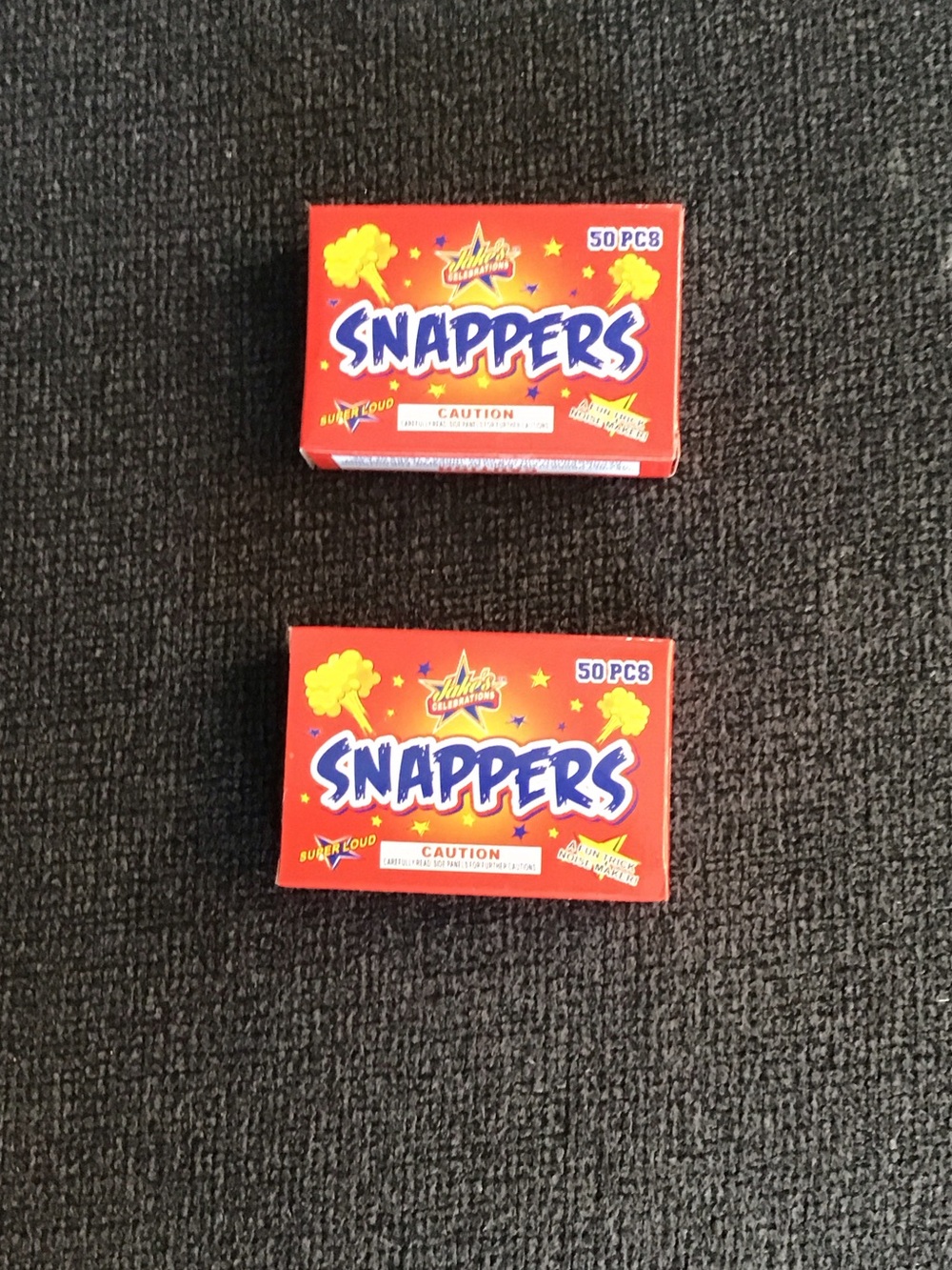 Snappers Party Popper Boxes - Red